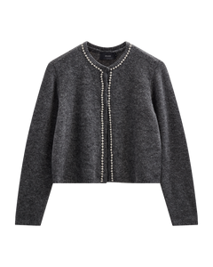 CMIBRA - Cardigan met strass in grijs