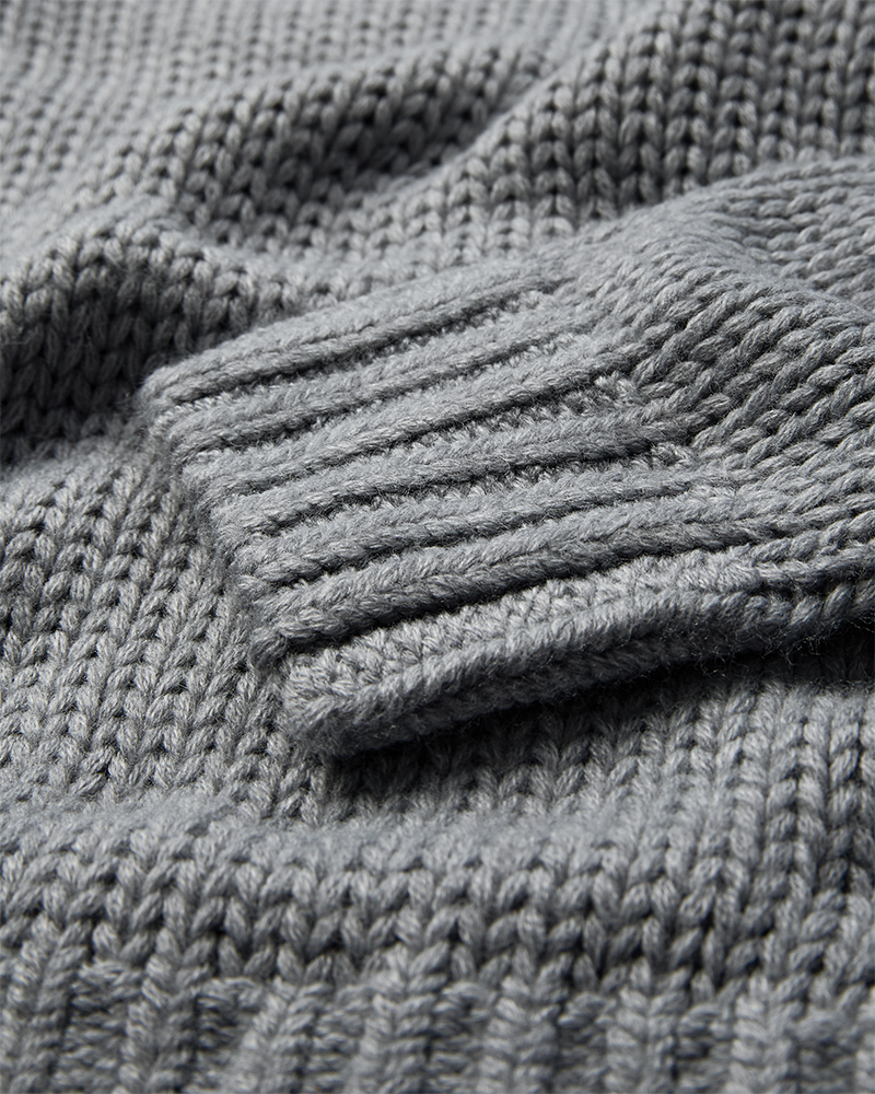 Cmyasmin - dikke gebreide pullover in grijs
