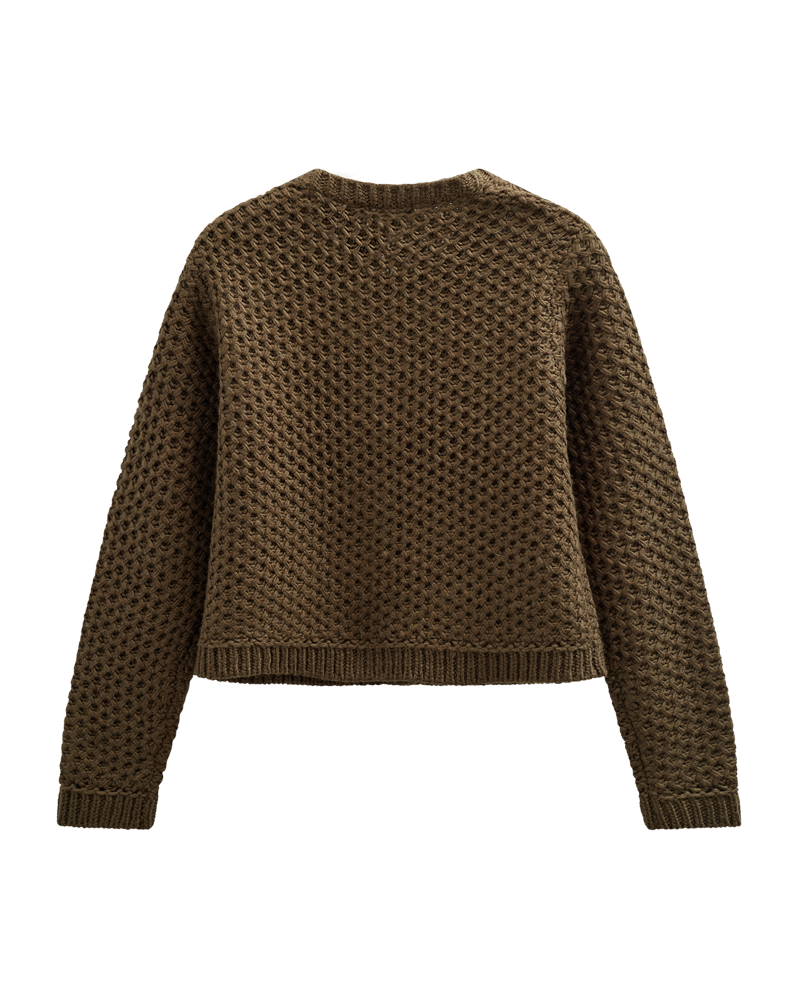 CMCOLETTE - KNITTED CARDIGAN IN GREEN