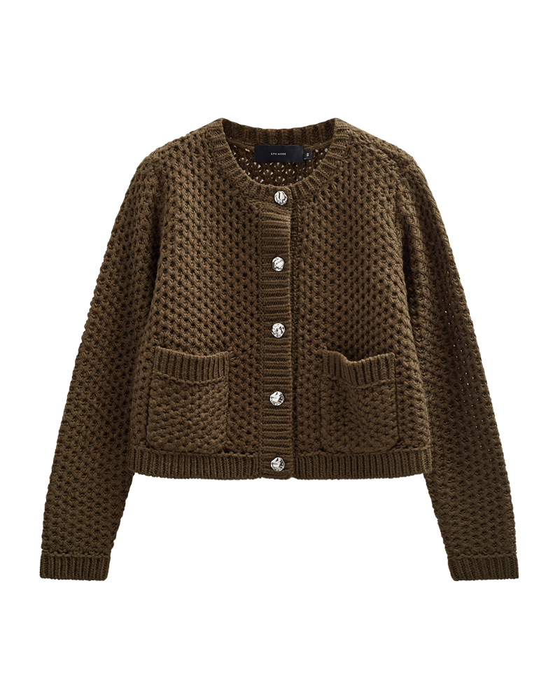 CMCOLETTE - KNITTED CARDIGAN IN GREEN