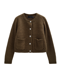 CMCOLETTE - KNITTED CARDIGAN IN GREEN