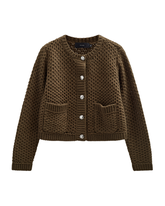 CMCOLETTE - KNITTED CARDIGAN IN GREEN