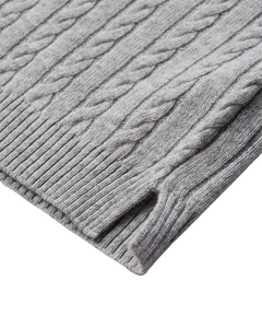 CMCASHA - Cable Knit -pullover met geborduurd logo -detail in grijs