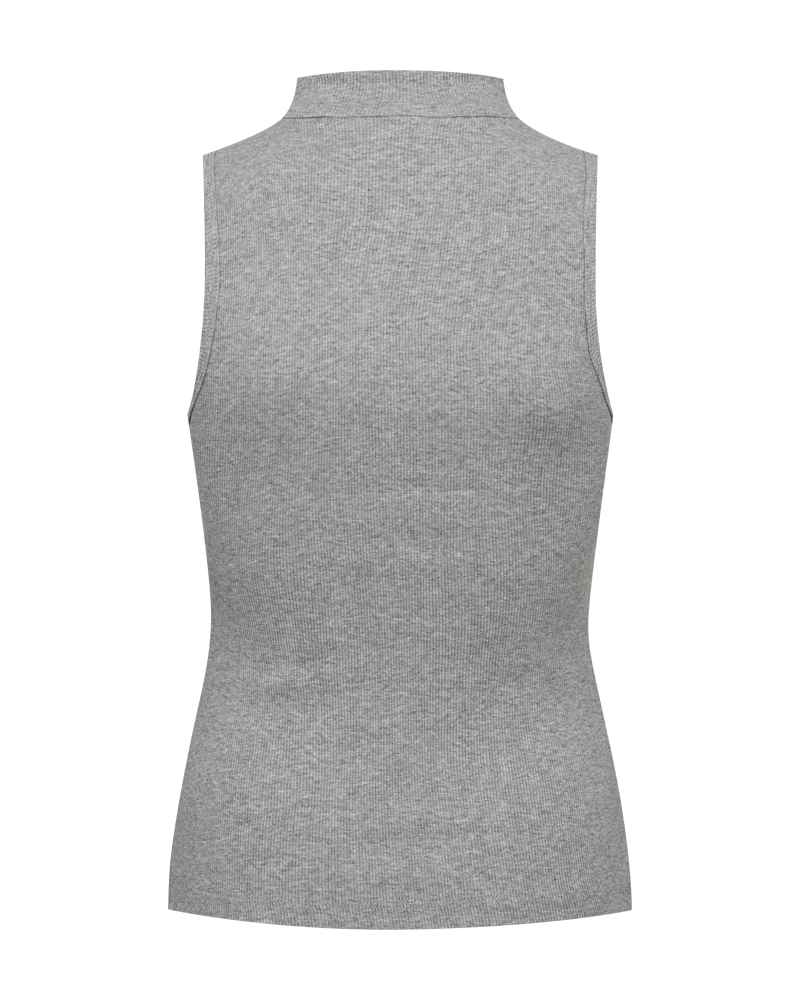 CMSIV - TOP WITH EMBROIDERED LOGO DETAIL IN GREY