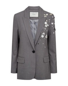 CMTailor - Blazer met pailletten en kralen in grijs