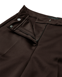 CMShine - broek met hoge taille in bruin