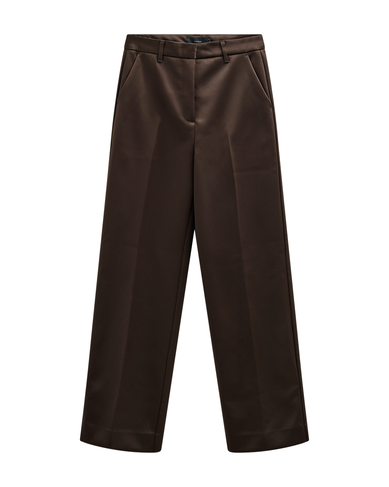 CMShine - broek met hoge taille in bruin