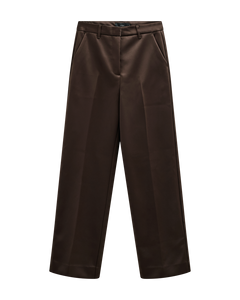 CMShine - broek met hoge taille in bruin