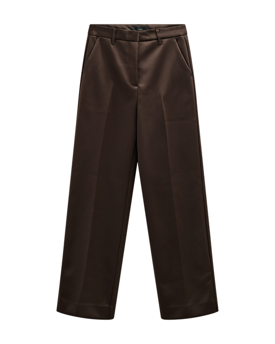 CMSHINE - HIGH-WAISTED PANTS IN BROWN