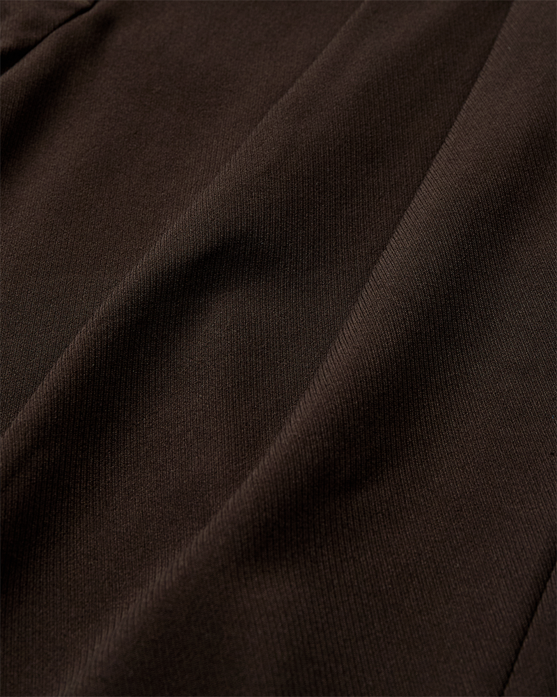 CMTAILOR - HIGH-WAISTED PANTS IN BROWN