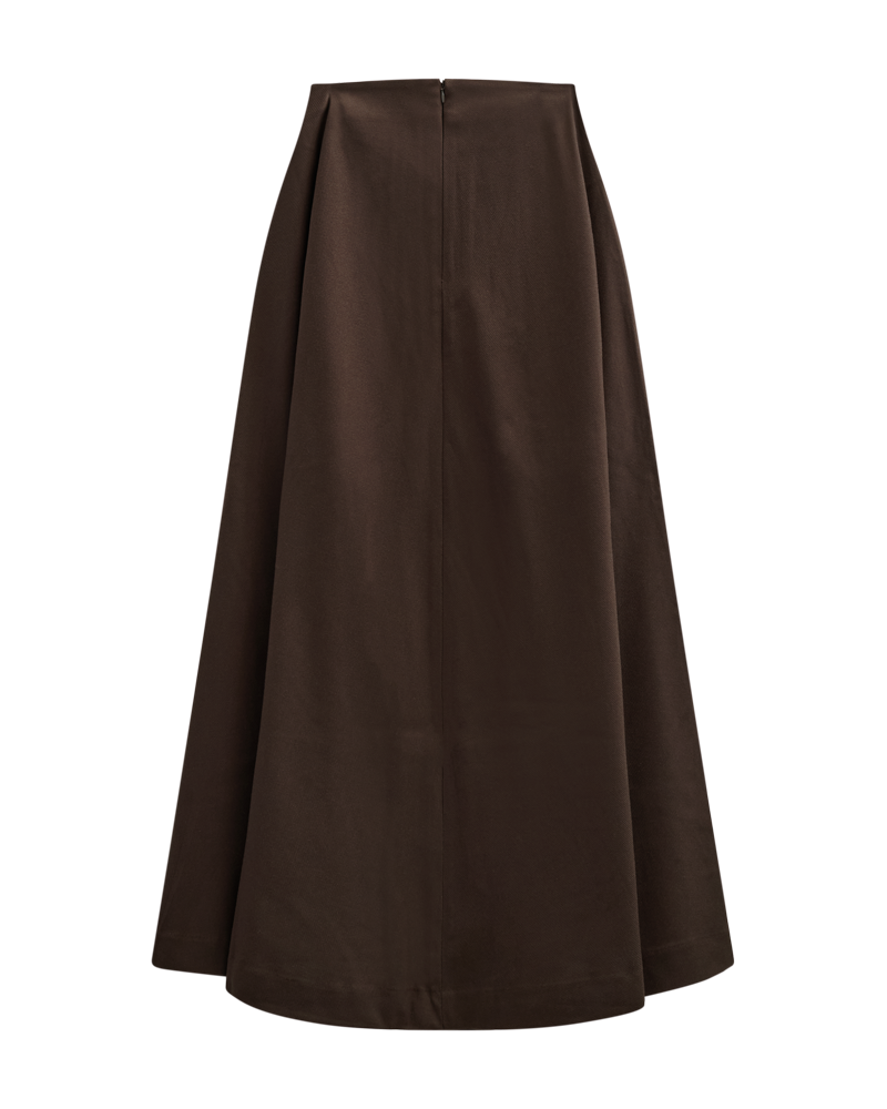CMTAILOR - LONG SKIRT IN BROWN