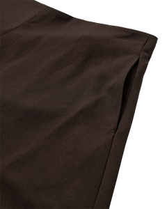 CMTAILOR - LONG SKIRT IN BROWN