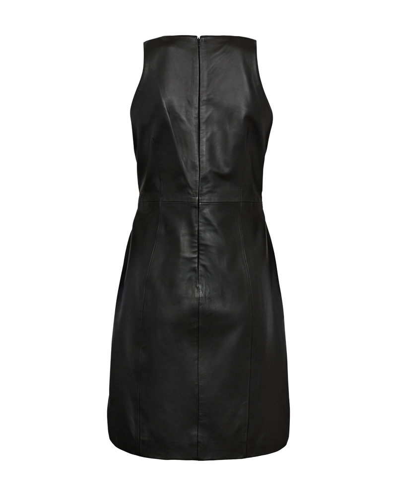 CMBARON - LEATHER DRESS IN BLACK