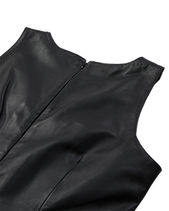 CMBARON - LEATHER DRESS IN BLACK