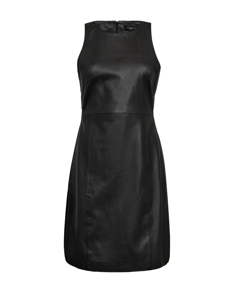 CMBARON - LEATHER DRESS IN BLACK