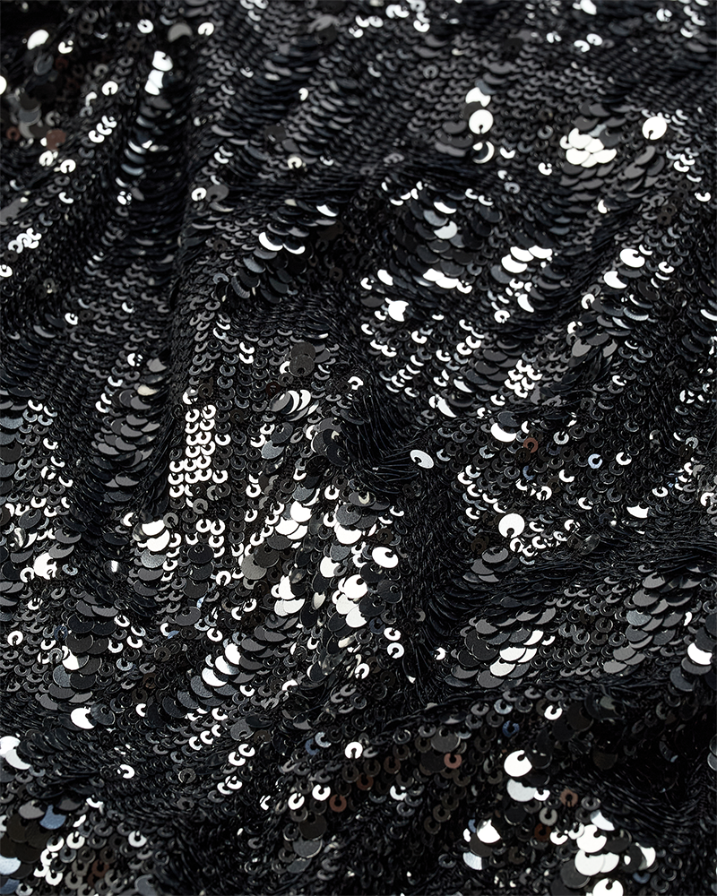 CMSEQUINCE - BLOUSE WITH SEQUINS IN GREY