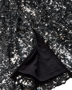 CMSEQUINCE - BLOUSE WITH SEQUINS IN GREY