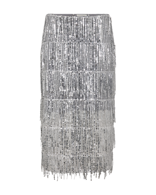 CMSEQUOIA – SKIRT WITH SEQUINS IN GREY