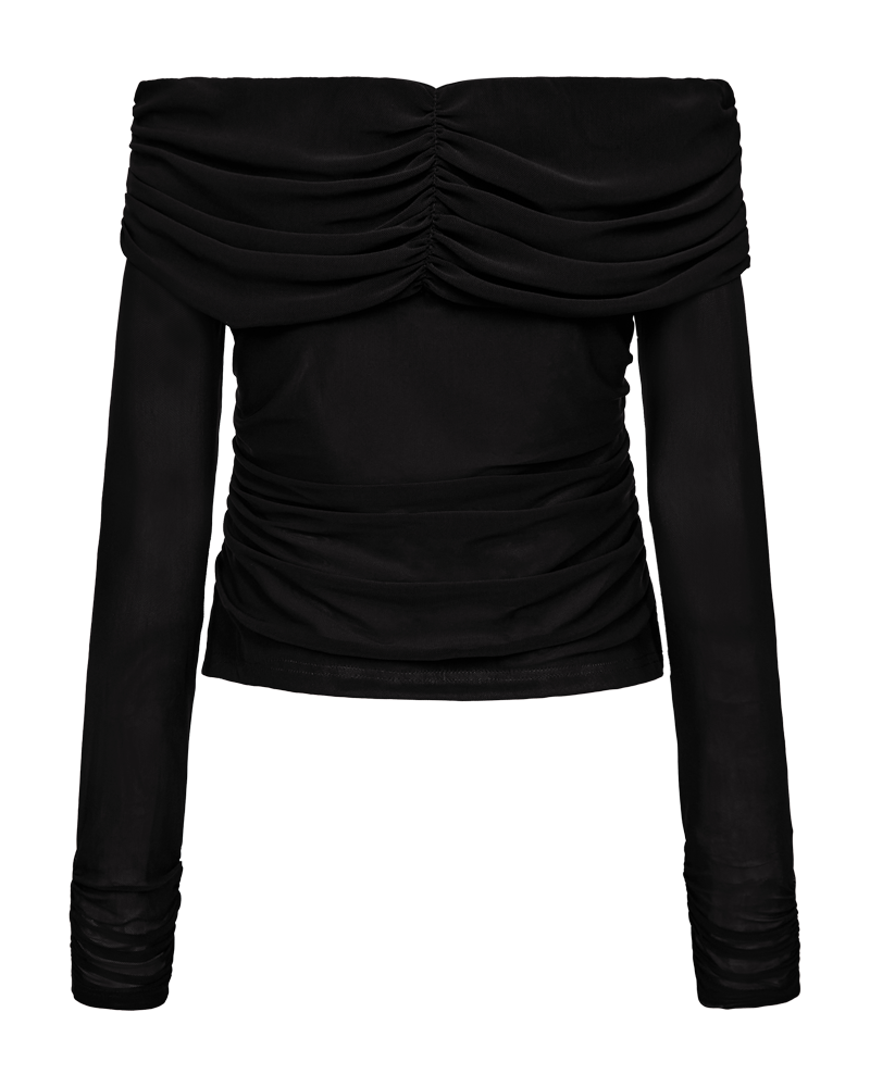 CMMEJSE - OFF-SHOULDER BLOUSE IN BLACK