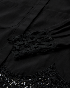 Cmmolly - shirt met kanten trim in zwart