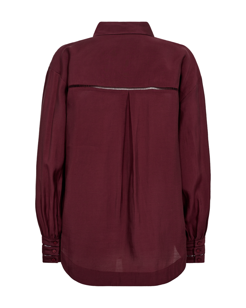 Cmmolly - shirt met kant in rood