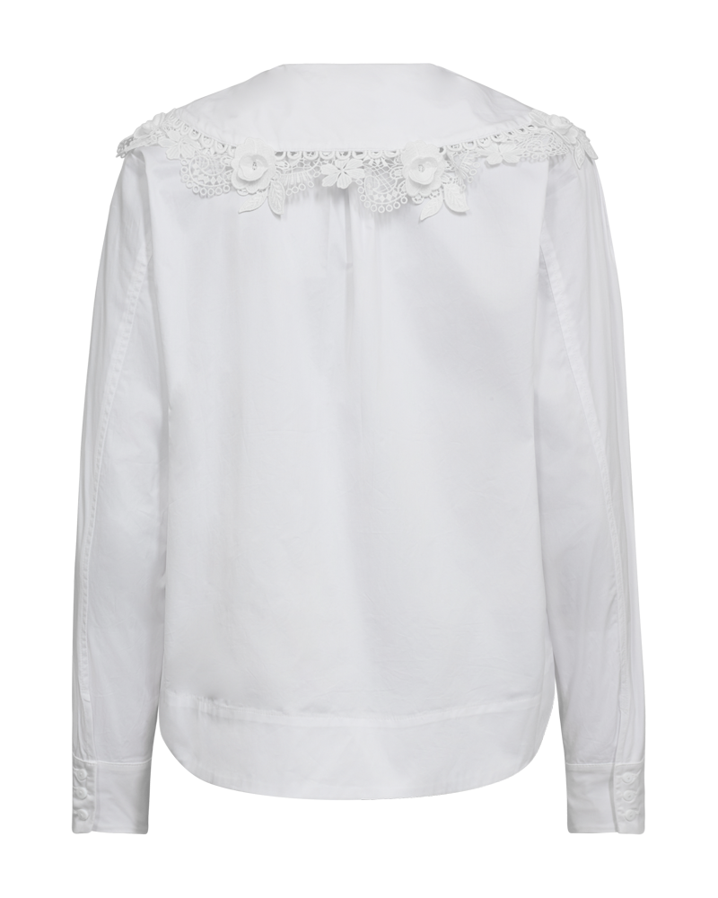 CMSHIRLEY - SHIRT WITH FLORAL DETAILS IN WHITE