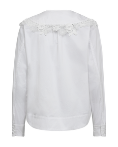 CMSHIRLEY - SHIRT WITH FLORAL DETAILS IN WHITE
