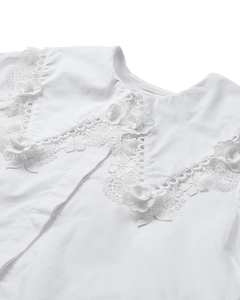 CMSHIRLEY - SHIRT WITH FLORAL DETAILS IN WHITE