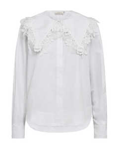 CMSHIRLEY - SHIRT WITH FLORAL DETAILS IN WHITE