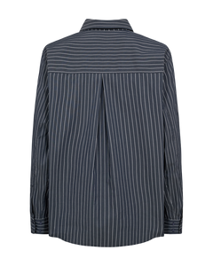 Cmshir - gestreept shirt met bloemen in grijs