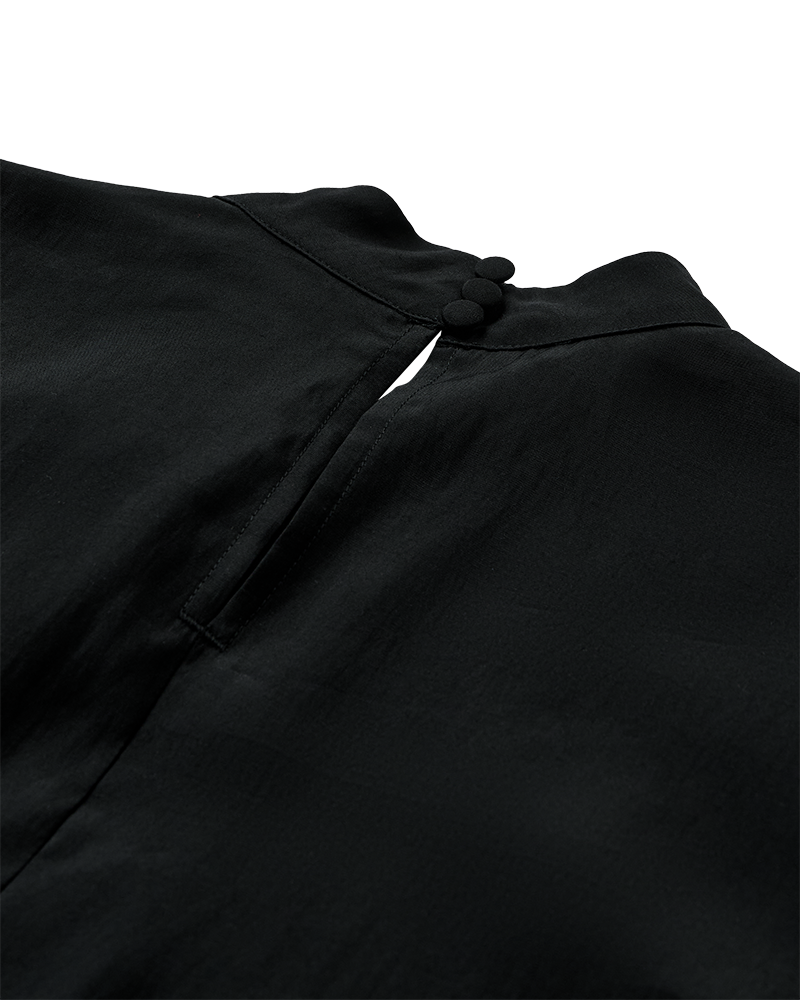 Cmmolly - blouse met ruches in zwart