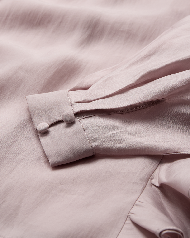 Cmmolly - blouse met ruches in paars