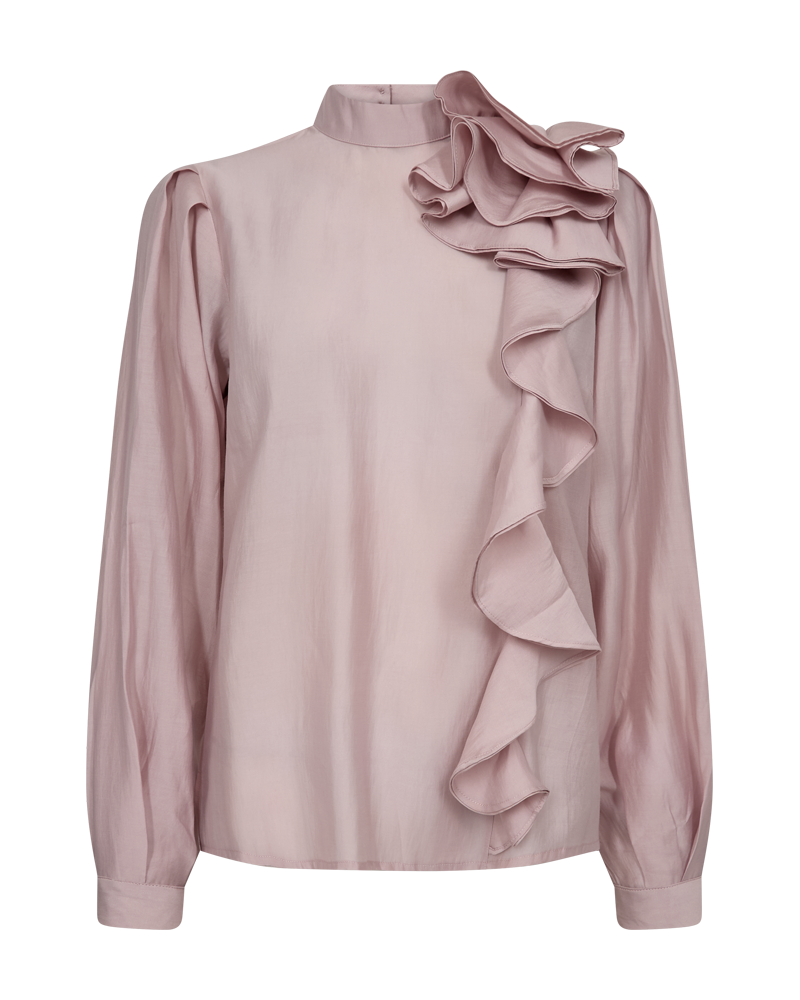 Cmmolly - blouse met ruches in paars