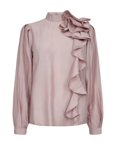 Cmmolly - blouse met ruches in paars