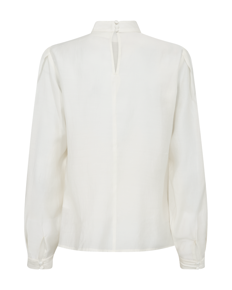 Cmmolly - Blouse met ruches in gebroken wit