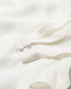 Cmmolly - Blouse met ruches in gebroken wit