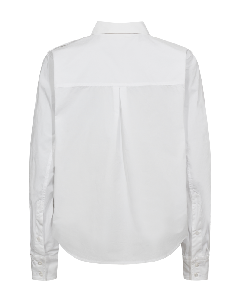 Cmcrips - shirt met dubbele borstzak in het wit