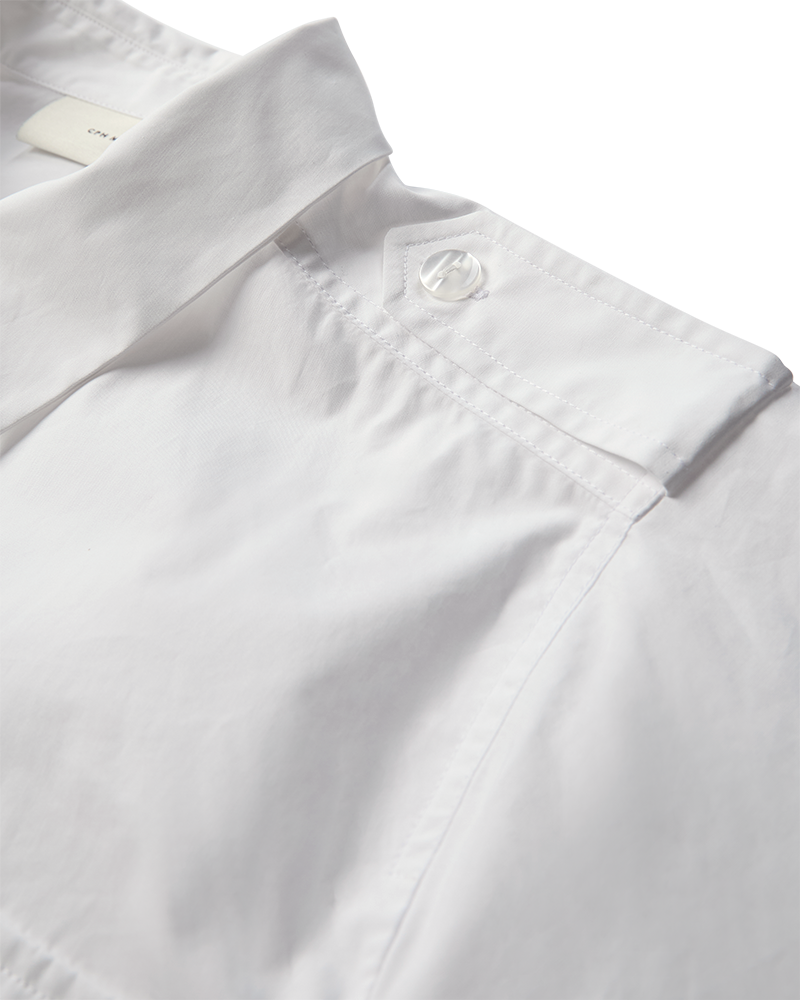 Cmcrips - shirt met dubbele borstzak in het wit
