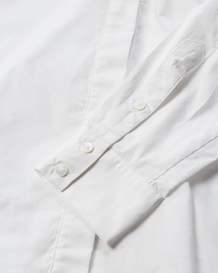 Cmpoplin - shirt met sjaaldetail in het wit