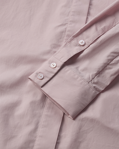 Cmpoplin - shirt met sjaaldetail in paars