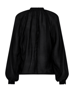Cmtilly - blouse met boogdetail in zwart