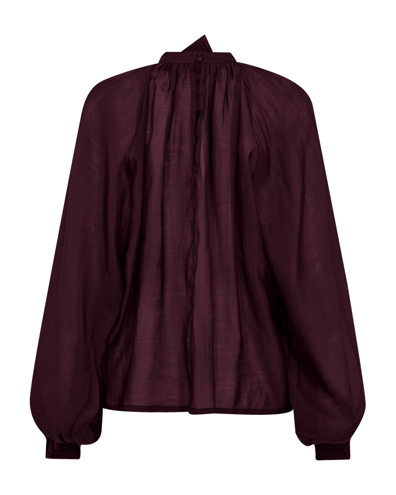 Cmtilly - blouse met boogdetail in rood