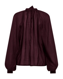 Cmtilly - blouse met boogdetail in rood