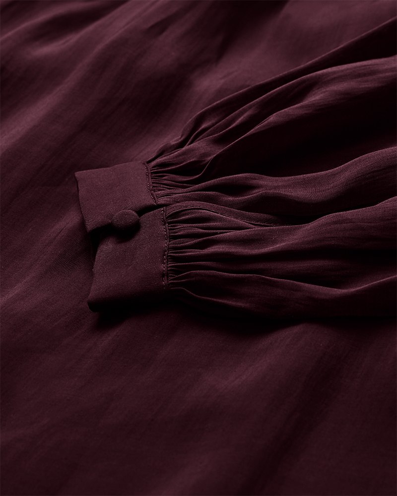 Cmtilly - blouse met boogdetail in rood