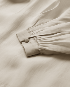 Cmtilly - blouse met boogdetail in beige