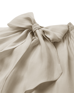 Cmtilly - blouse met boogdetail in beige