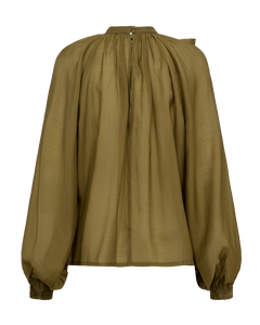 Cmtilly - blouse met boogdetail in groen