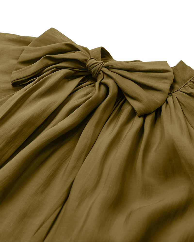 Cmtilly - blouse met boogdetail in groen
