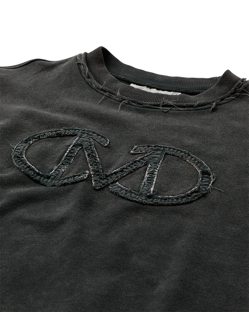 Cmroco - Sweatshirt met logo -details in grijs