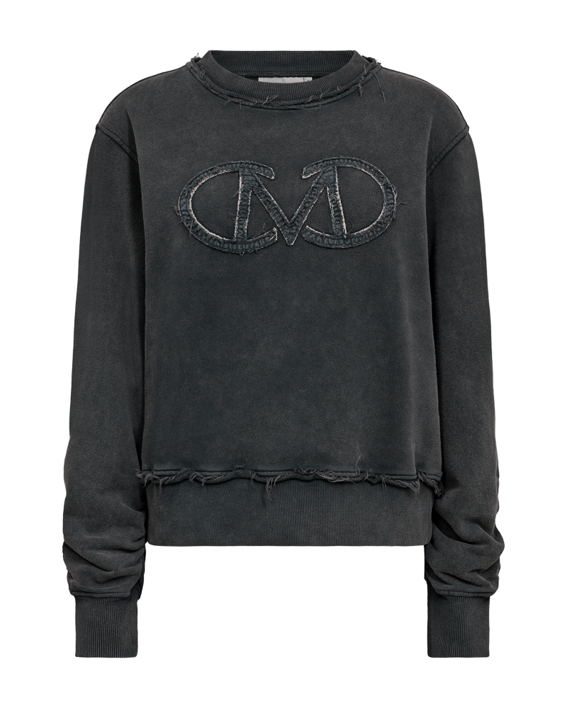 Cmroco - Sweatshirt met logo -details in grijs